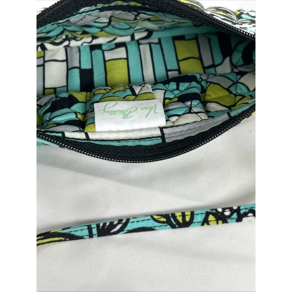 Vera Bradley Women's Island Blooms Frannie Crescent Crossbody Bag Purse Pleated